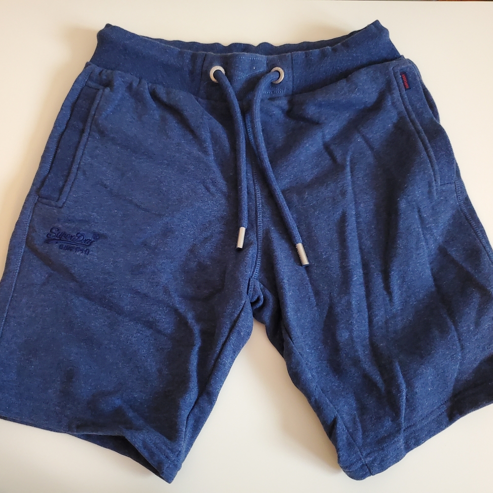 Superdry Men's Blue Sweatshorts, Size M